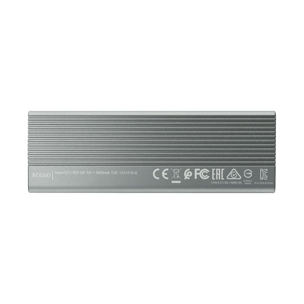 Зовнішня кишеня для накопичувача A-DATA EC680 для SSD M.2 PCIe USB3.2 Gen2 Type-C Gray Одеса - фото 3