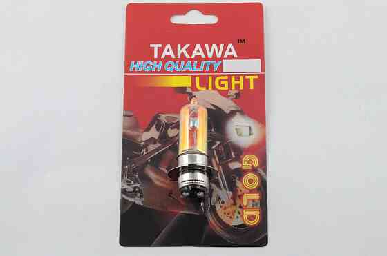 Лампа P15D-25-3 (3 вуса) 12V 18W/18W (хамелеон рожевий) (блістер) TAKAWA (mod:A) Київ