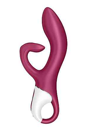 Вібратор-кролик із потрійним відростком Satisfyer Embrace me Berry, 2 мотори, діаметр 3,6 см Sex Aura Київ