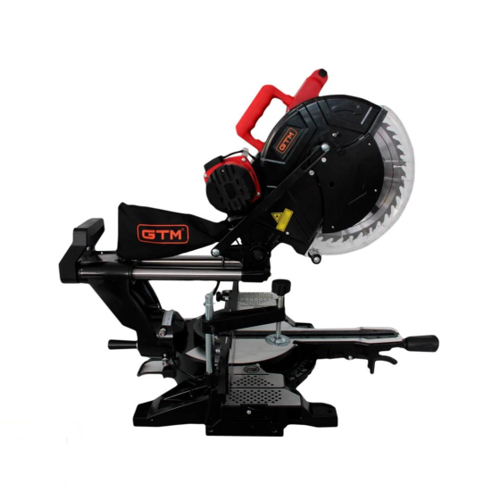Пила торцювальна GTM HM1245 1800W 305мм3800об/хв з протяжкою Коломия