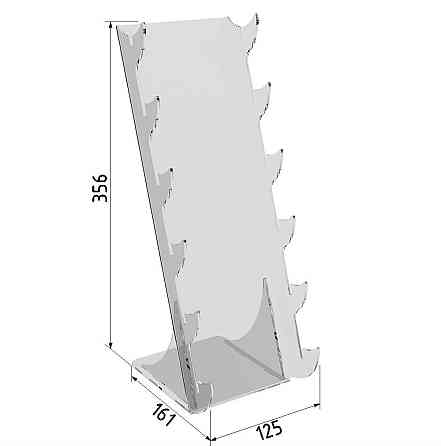 Подставка под ножи EKOSTAR 6 ярусов настольная Киев