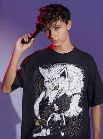 Футболка аниме Чёрный клевер оверсайз (S/M/L) Черний AnimeJ1030 Днепр