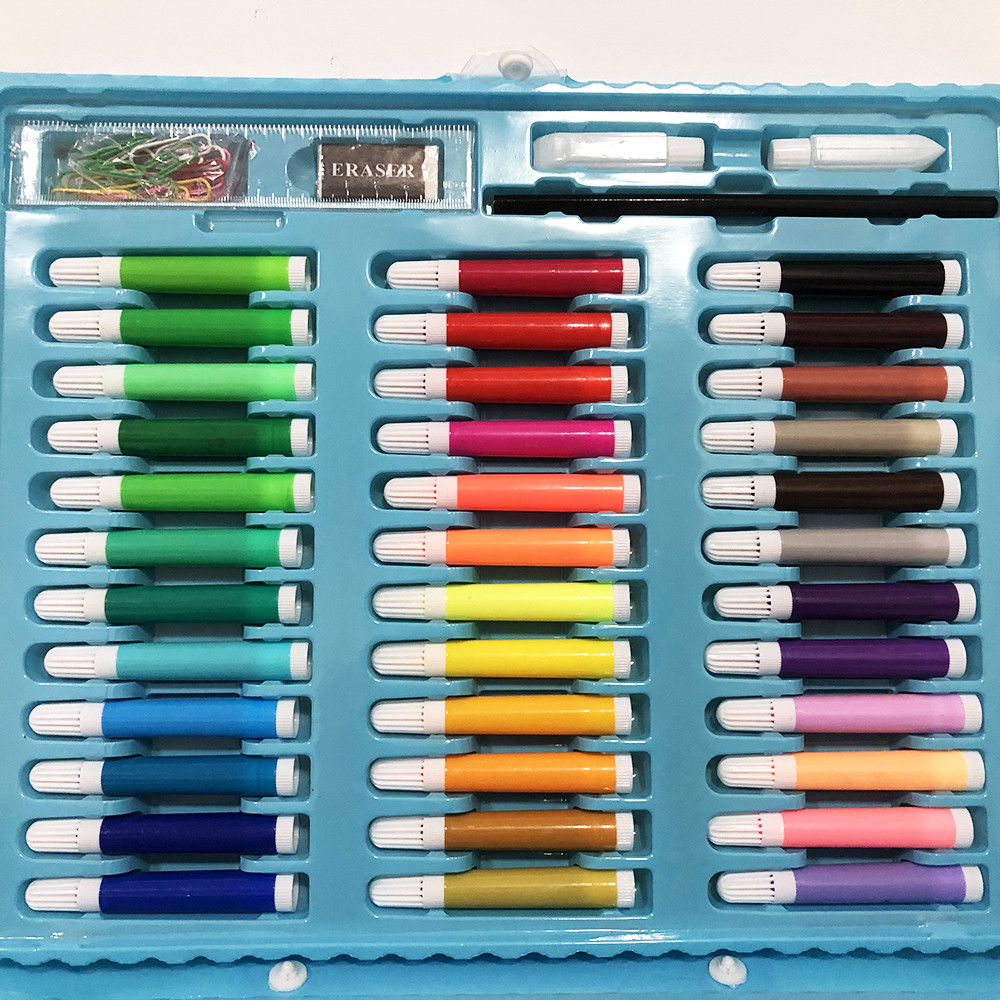 Художній набір для дітей, Набір для творчості в алюмінієвій валізі Дитячий набори творчості XF-75 Львів - фото 2