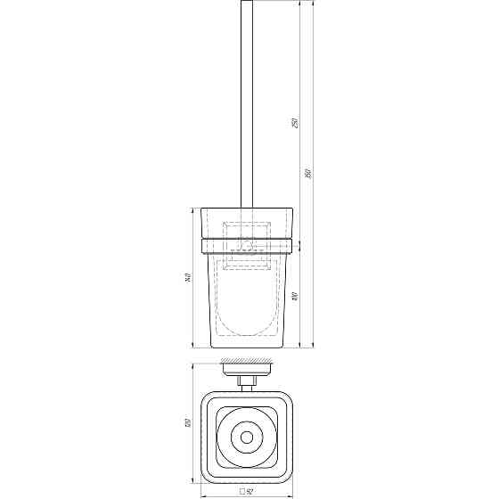 Йоржик настінний TOPAZ TКВ 9929A-BL чорний Луцк