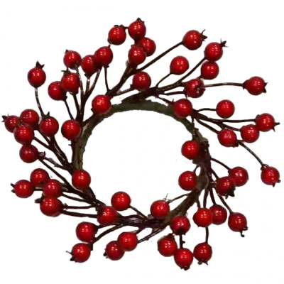 Рождественский венок YES! Fun Красные ягоды D7 см (975004) Винница - изображение 1