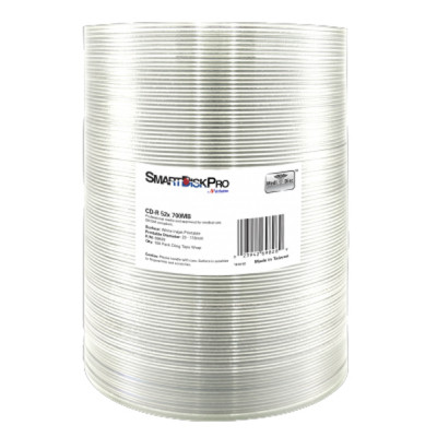 Диск CD SmartDisk PRO CD-R 700MB 52X White InkJet Printable WRAP(23-118 мм) 10 (69828) Винница - изображение 1