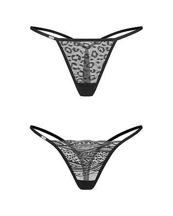 Набір трусиків Obsessive Clara 2-pack thong L/XL Sex Aura Київ