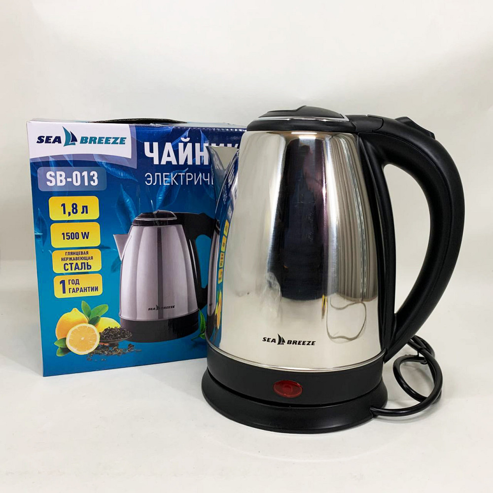 Чайник дисковый SeaBreeze, Электрический чайник бесшумный, Тихий чайник Надежный электрический CS-39 Львов - изображение 4