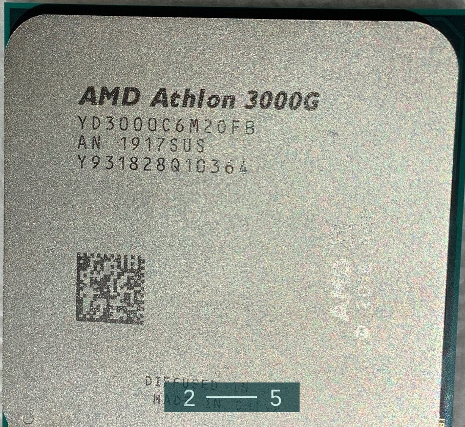 Процессор: AMD AthIon 3000G 3.5 Hz.Socket AM4 видео Radeon Vega 3. Киев - изображение 2