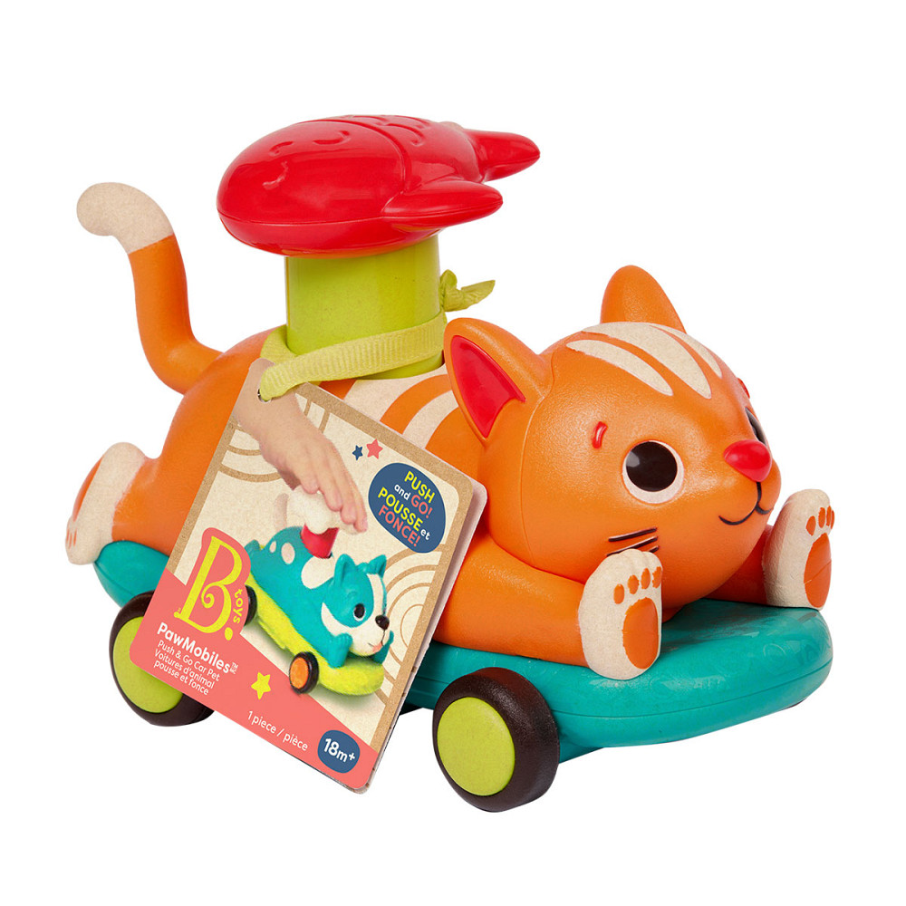 Машинка інерційна серії Лапкомобілі - Котик, колір помаранч Днепр - изображение 7