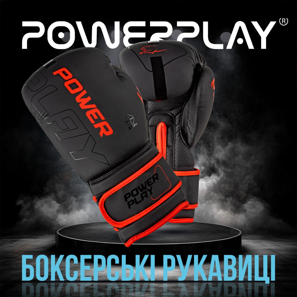 Боксерські рукавиці PowerPlay 3024 Ultra Mat Чорно-Червоні 16 унцій Каменское - изображение 7