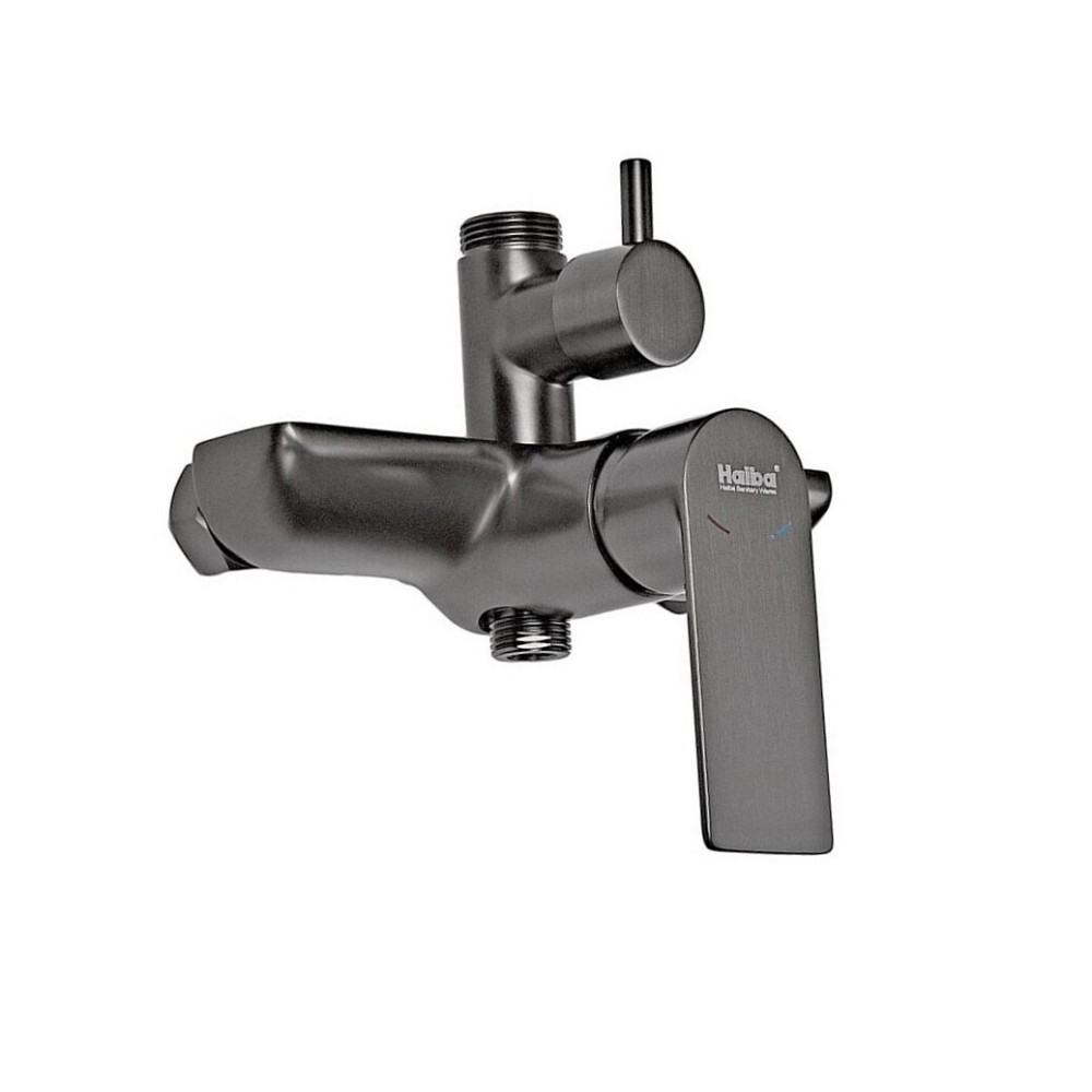 Душевая колонна со смесителем и удлинителем в комплекте Haiba Alex 003-J Graphite (HB3996) Киев - изображение 8