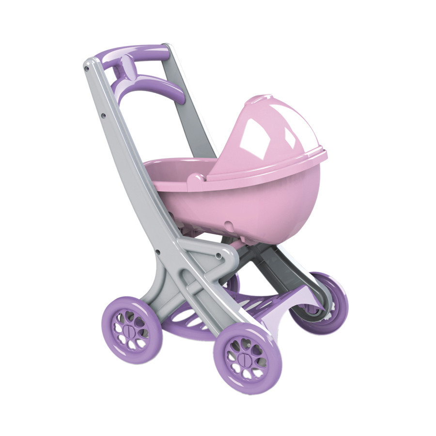 Коляска для ляльок з люлькою Doloni Toys 0121/04 Сіро-рожева Вінниця - фото 1