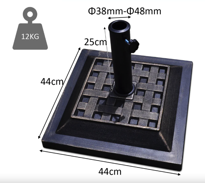 Основа для парасолі Costway Olimp регульованим механізмом Киев - изображение 3