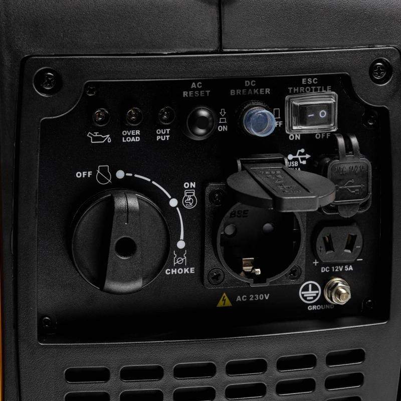 Генератор бензиновий інверторний RANGER Kraft Pro 1200 (RA 7752) 1/1.1 кВт з ручним запуском Київ - фото 6