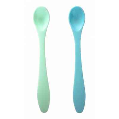 Набор детской посуды Baby Team ложечек 2 шт (6101_голубой_и_бирюзовый) Винница