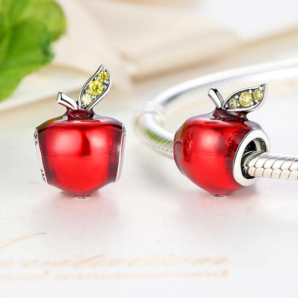 Срібна намистина Пандора  Disney "Яблуко білосніжки" 791572EN73 MasterSem Київ - фото 3