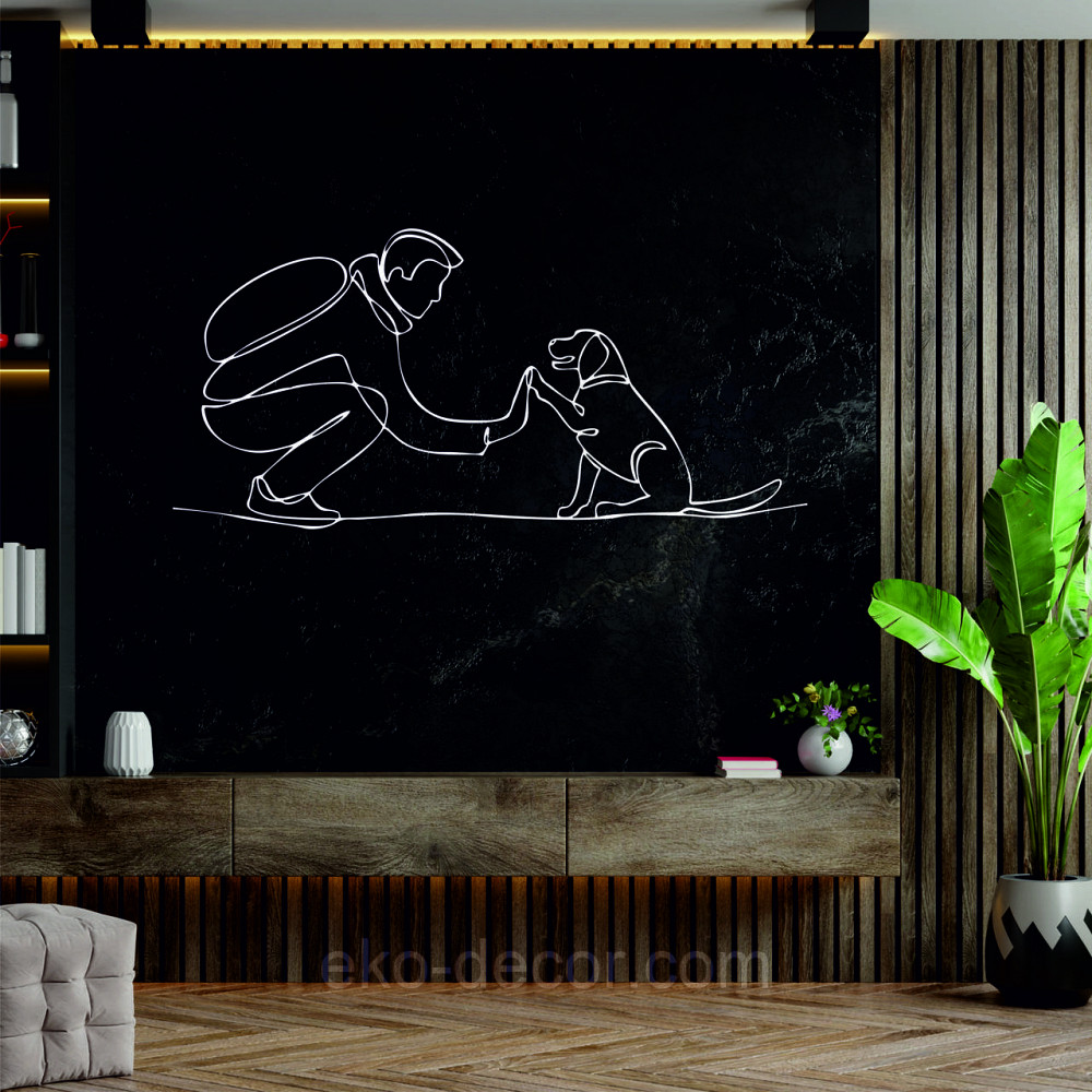 Декоративное настенное Панно «Домашний питомец» Декор на стену 110*52 см, Белый Киев - изображение 7