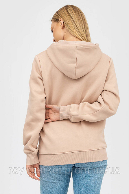 Худі базове утеплене Ray Basic жіноче бежеве (U0401W-Cream) Київ - фото 3