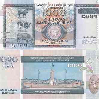 Burundi Бурунди - 1000 Francs 2006 UNC Pick 39d Полтава