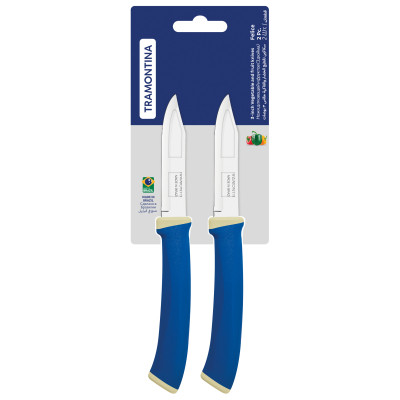 Набір ножів Tramontina Felice Blue Vegetable 76 мм 2 шт (23490/213) Вінниця - фото 4