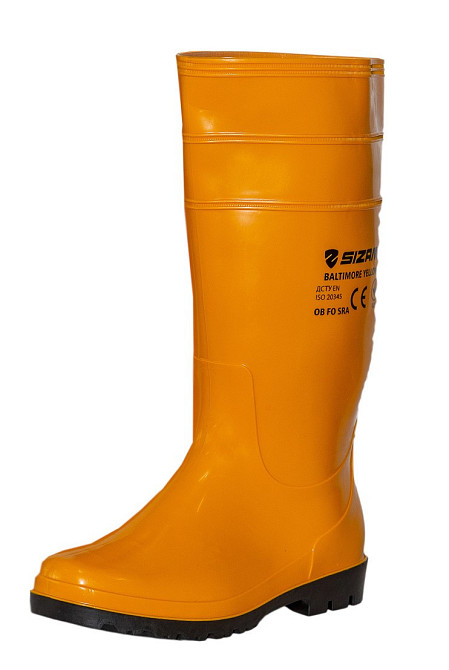 Сапоги рабочие защитные из ПВХ Sizam Baltimore Light Yellow 42 Ровно - изображение 10