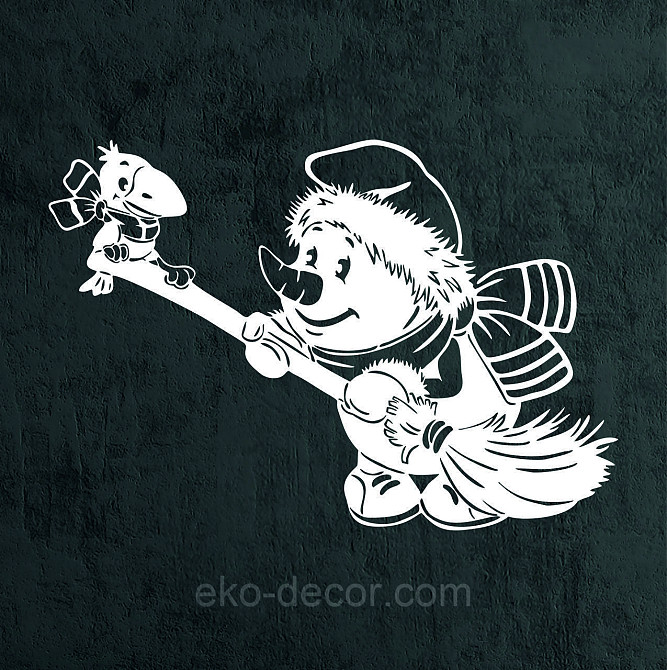 Декоративное настенное Панно «Снеговик», Декор на стену 70*47 см Киев - изображение 7