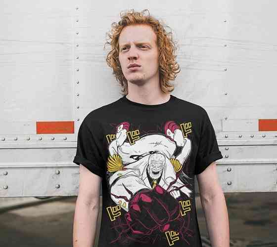 Футболка з аніме принтом Вінтаге Спекіал Аніме Лове оверсайз (S/M/L) Чорний AnimeJ1086 Дніпро