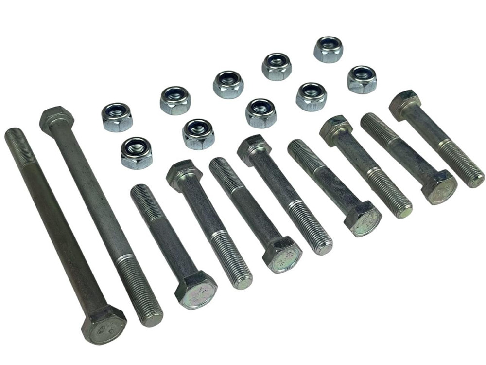 Болт тяги 2121, 21213, 21214, 2123 з гайками (к-кт 10 шт) реактивної Мукачево - фото 1