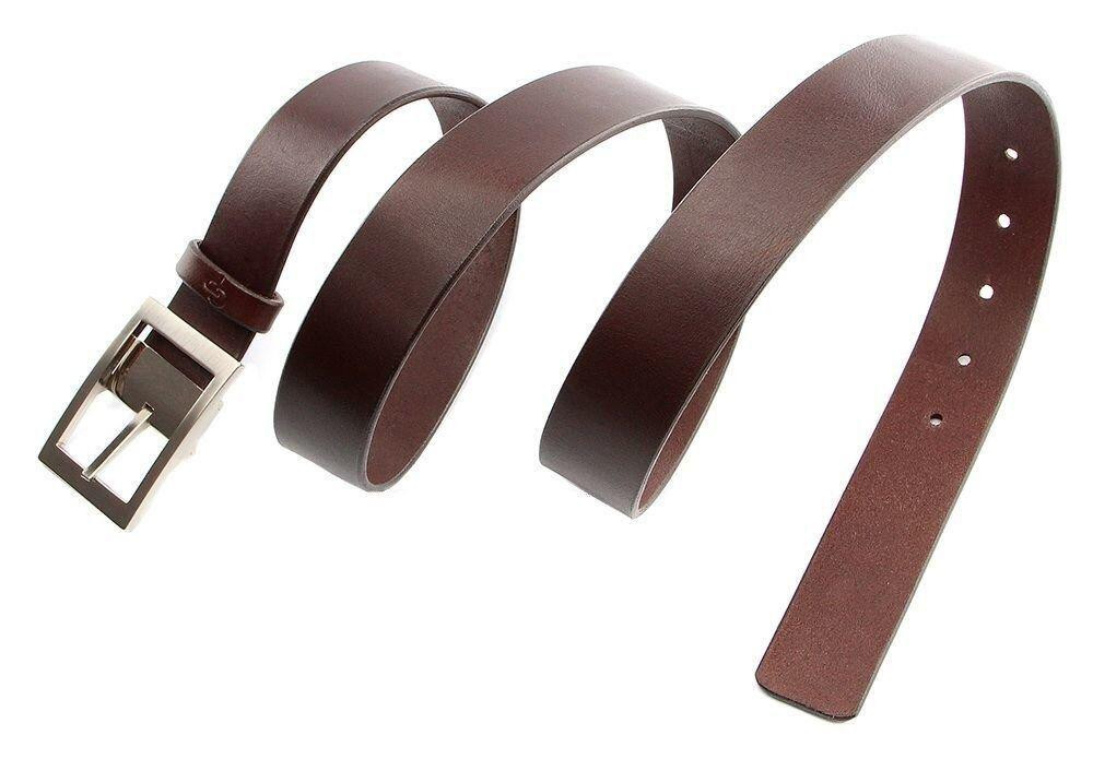 Надежный кожаный итальянский ремень GRANDE PELLE 00242 Коричневый Киев - изображение 1
