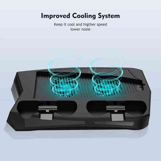 Вертикальна підставка для Sony PlayStation PS5 із відділенням під диски Київ