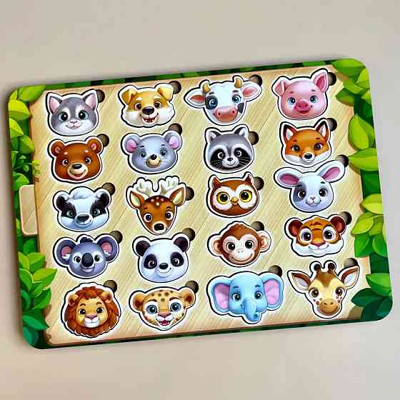 Деревянный пазл-сортер 