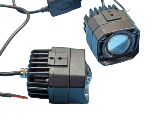 Комплект універсальних Bi-LED фар StarLight HP-GZD-353-01 лінзи прямокутні біле+жовте/ближнє+дальнє світло 12/24V (2 шт) Харків