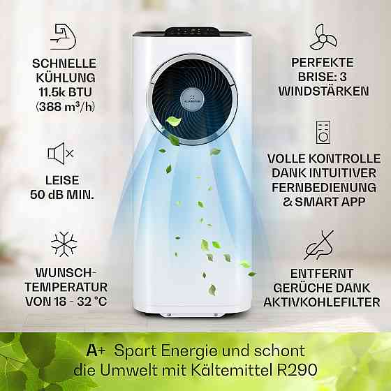 Kraftwerk Eco Smart 11 Кондиционер 3-в-1 11 500 БТЕ Управление через приложение Дистанционное управление 11 Ровно