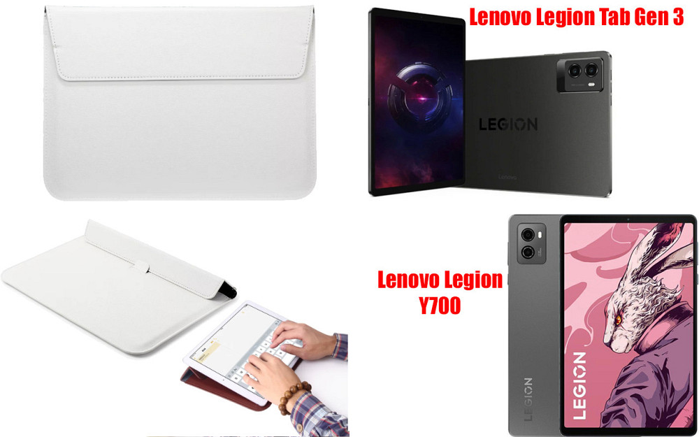Чохол-конверт VitoCase для Lenovo Legion Y700, Legion Tab Gen 3, з функцією підставки для планшета Білий Київ - фото 1