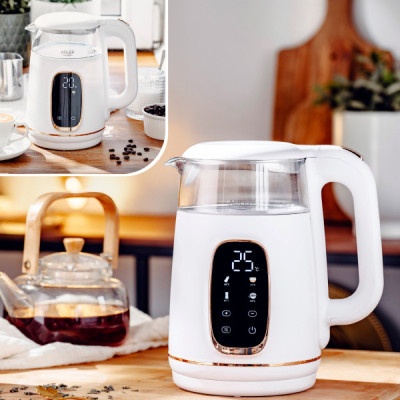 Електрочайник Adler AD 1305 white gold Вінниця - фото 8