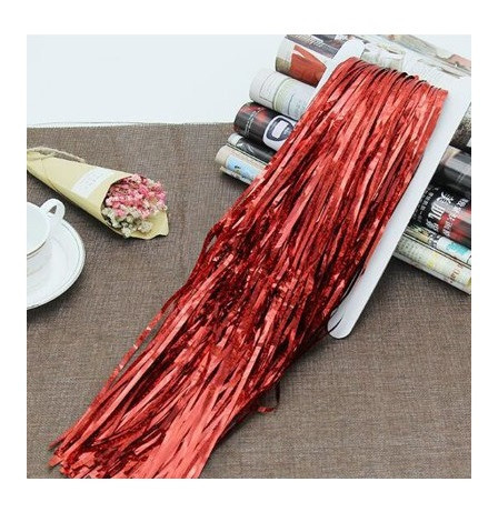 Штора дощик для фотозони з голограмою новорічний 2 м на 1 м червоний Київ - фото 6