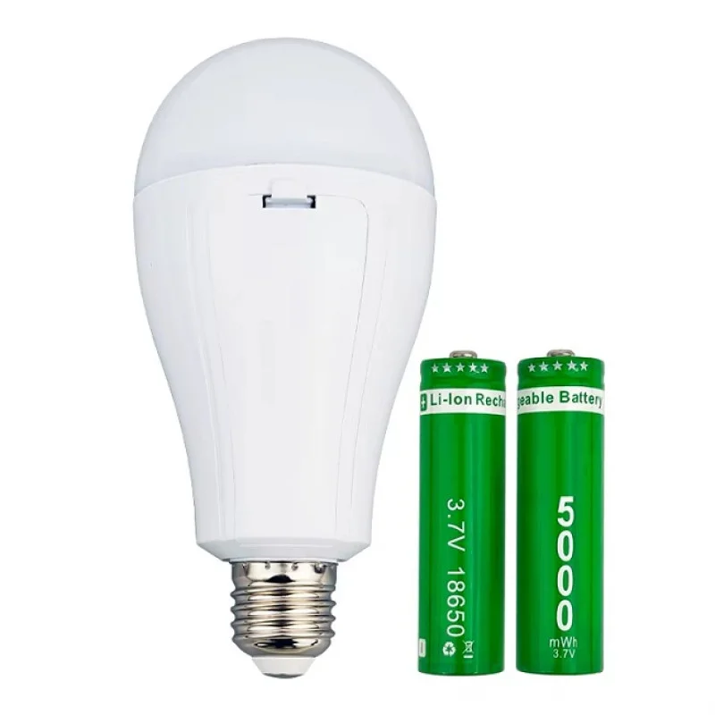 Лампочка с аккумулятором 2x 18650 15w  для кемпинга, автономная работа 3-4 часа 8442 Одесса - изображение 5