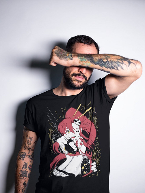 Футболка чоловіча з аніме принтом Аніме Гіфт Йоко Тенген оверсайз (S/M/L) Чорний AnimeJ0521 Дніпро - фото 8