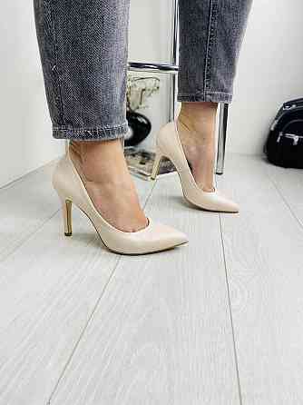 Nivelle Туфлі жіночі NIVELLE бежеві натуральна шкіра каблук 10см 40р (1826/91-9535) Коломия