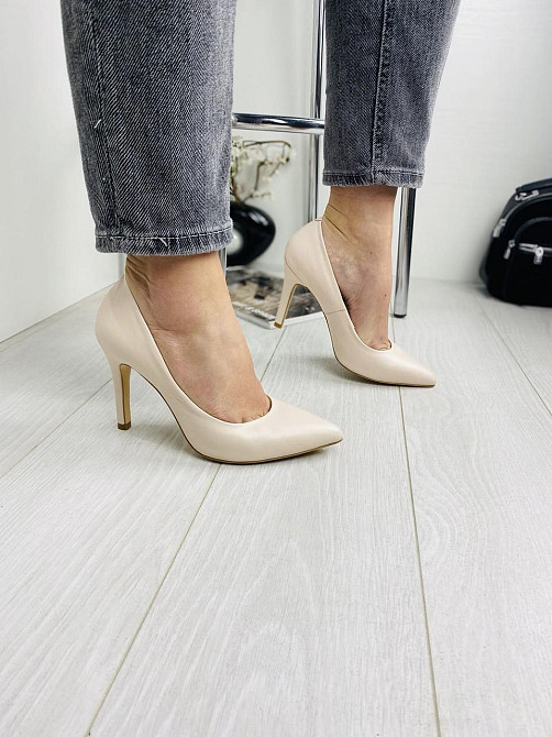 Nivelle Туфлі жіночі NIVELLE бежеві натуральна шкіра каблук 10см 40р (1826/91-9535) Коломия - фото 4