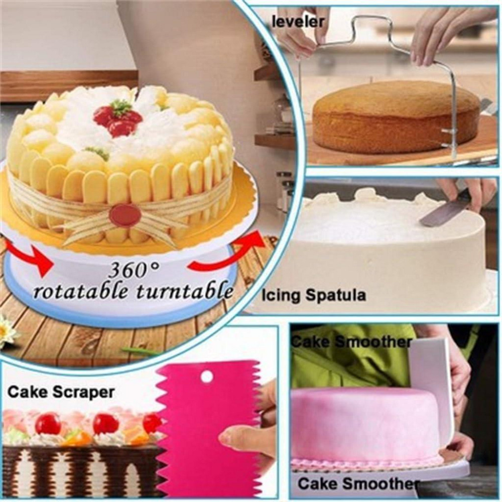 Набір для декору тортів і кексів 380 шт з підставкою Київ - фото 4