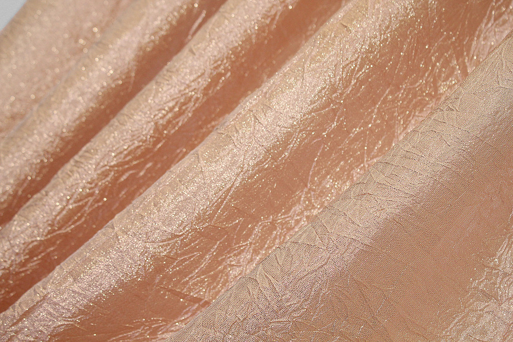 Кухонные шторы VR-Textil № 073к с ламбрекеном и подхватами персиковый с фиолетовым 265х170 см (52-0173) Киев - изображение 6