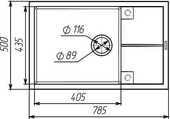 VALESO Гранітна мийка VALESO CALYPSO 7950 матова Мікс Киев