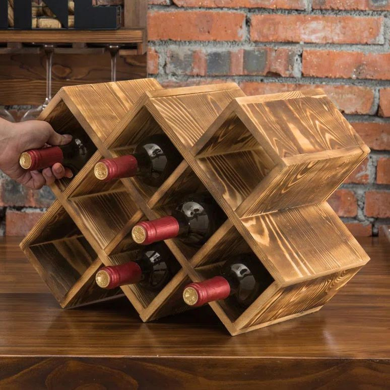 Настольная винная полка 