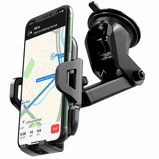 Тримач для мобільного HOCO CA76 Touareg one-touch center console car holder Black Киев