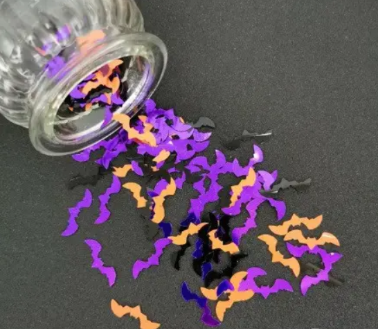 Конфетти для Хэллоуина Летучие мыши 15 г 3 на 1 см разноцветный Киев - изображение 1