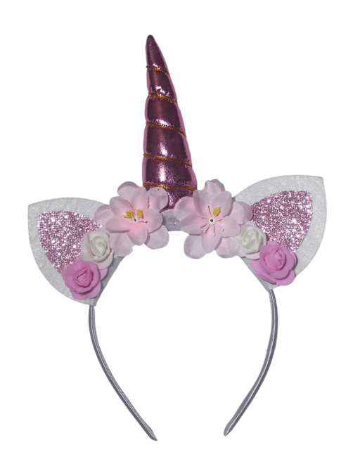 Обруч детский с цветами Единорог 12 см розовый Киев - изображение 3