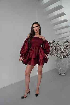 Женское романтическое праздничное платье, ткань: люрекс диско Красный, 42 Одесса