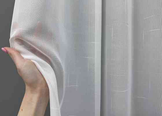 Тюль VR-Textil 1353т Мережка Льон Білий 500х270 см (42-0574) Київ